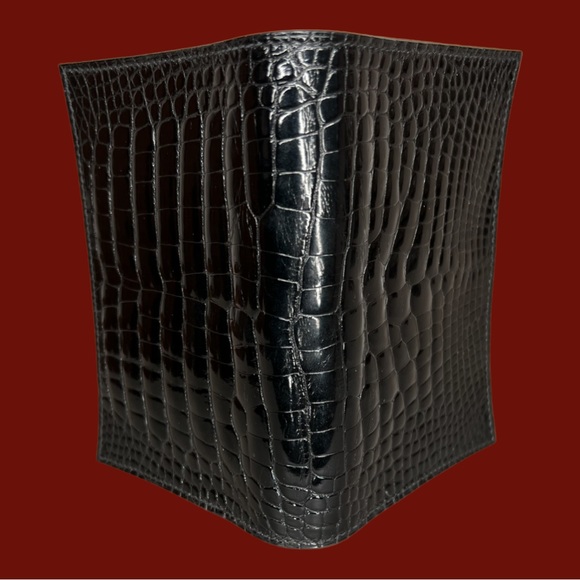 Hermes NIB GM Agenda Cover Black Alligator Mississippiensis Lisse - Picture 3 of 8